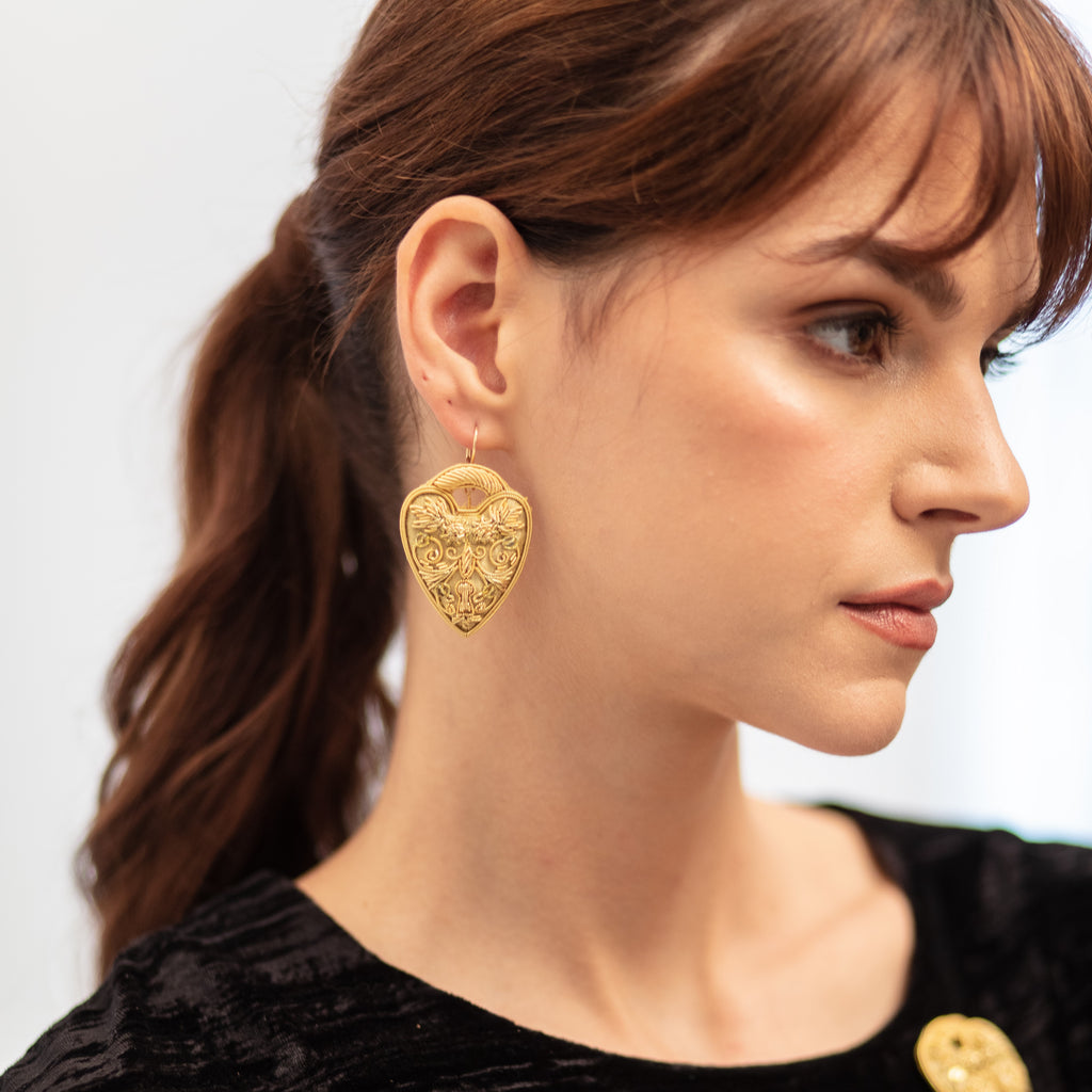 The Padlock Earrings (14629478826362)