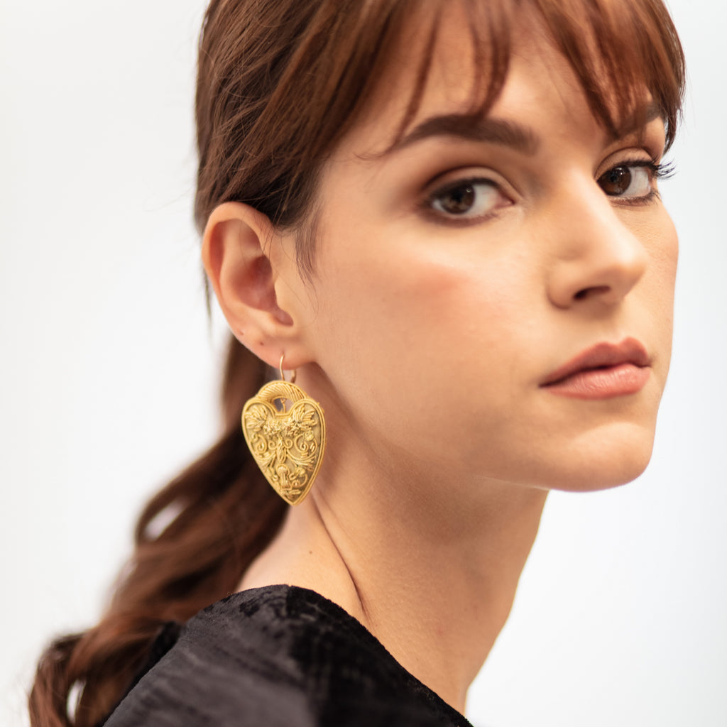 The Padlock Earrings (14629478826362)