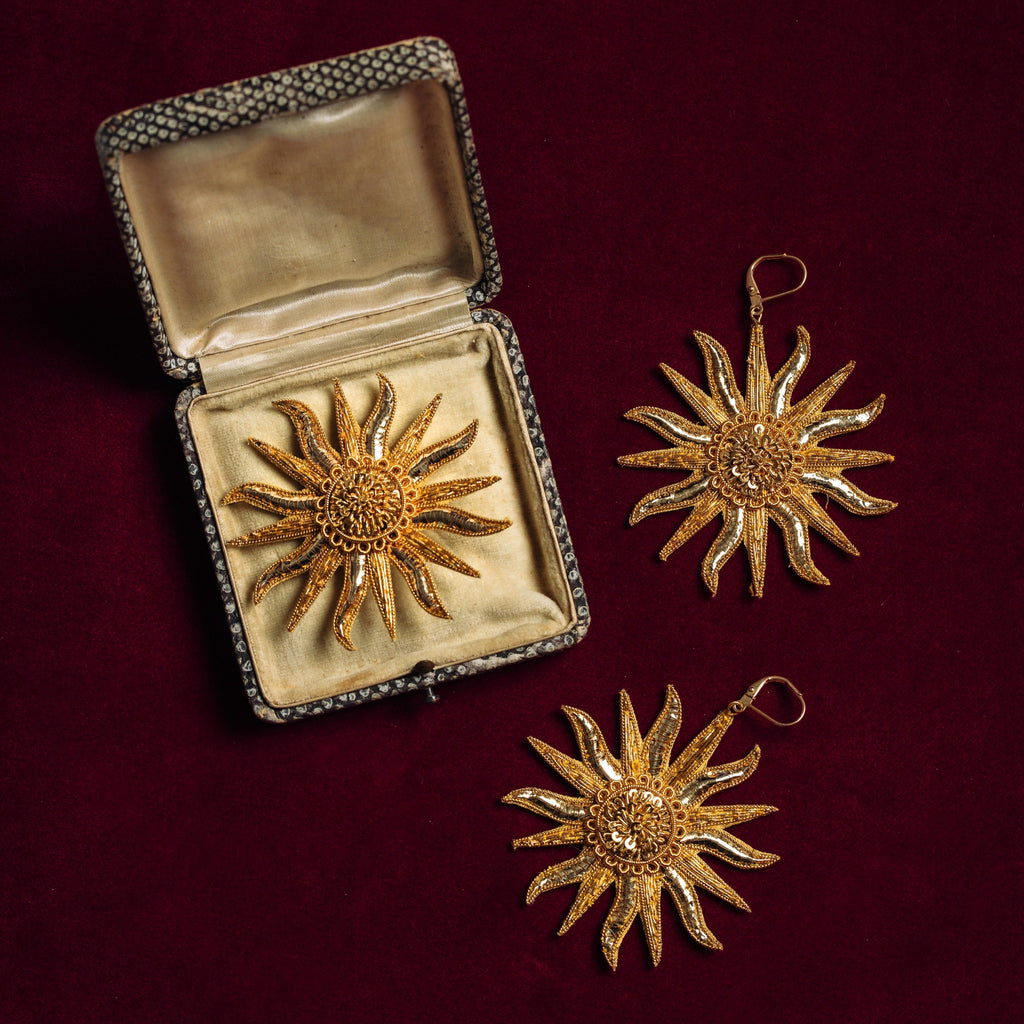 The Blazing Sun Earrings (14629469323642) (14629468569978)