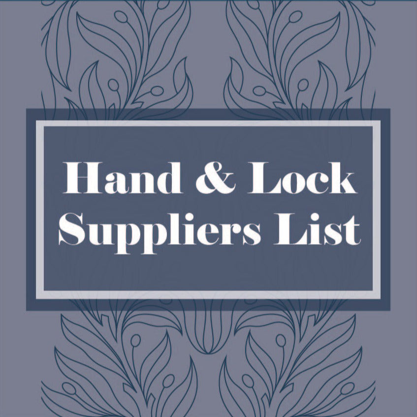 Hand & Lock School: Suppliers List (8538232717571)