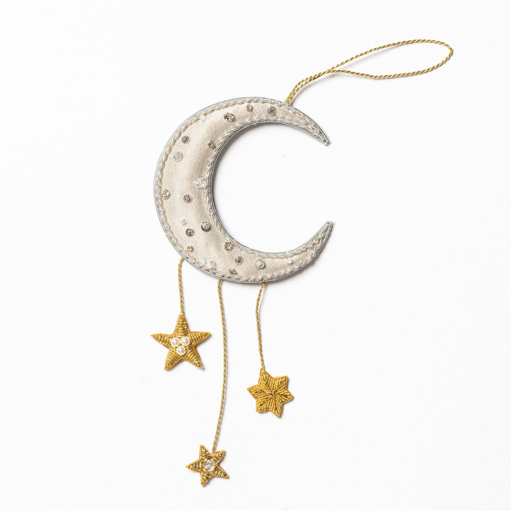 Crescent Moon and Stars Hanging Decoration (14746797605242)