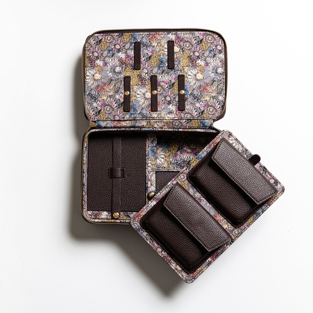 1767 Autumn Floral Chocolate Embroidery Case (14792392343930)