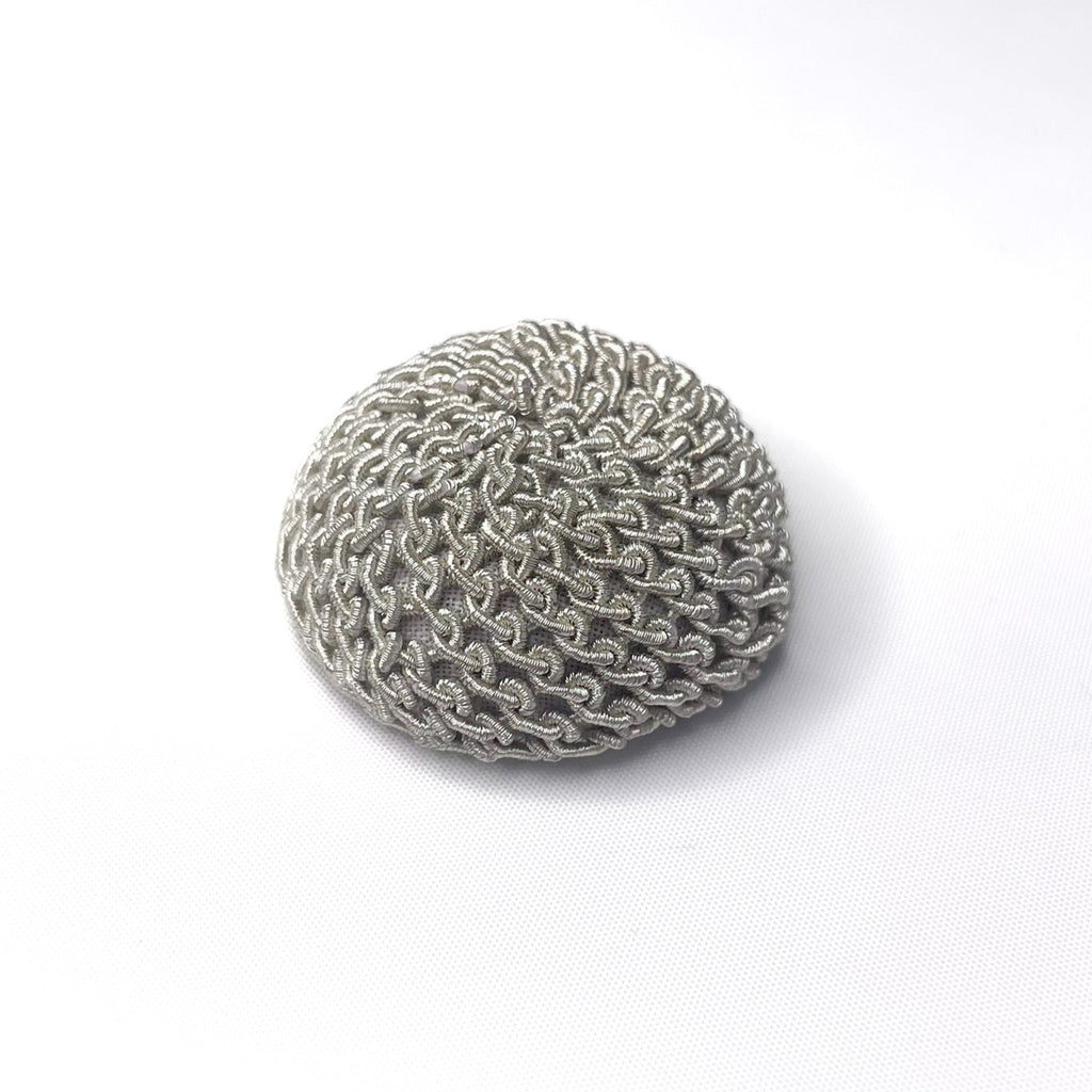 Silver Netted Button (8713099313411)