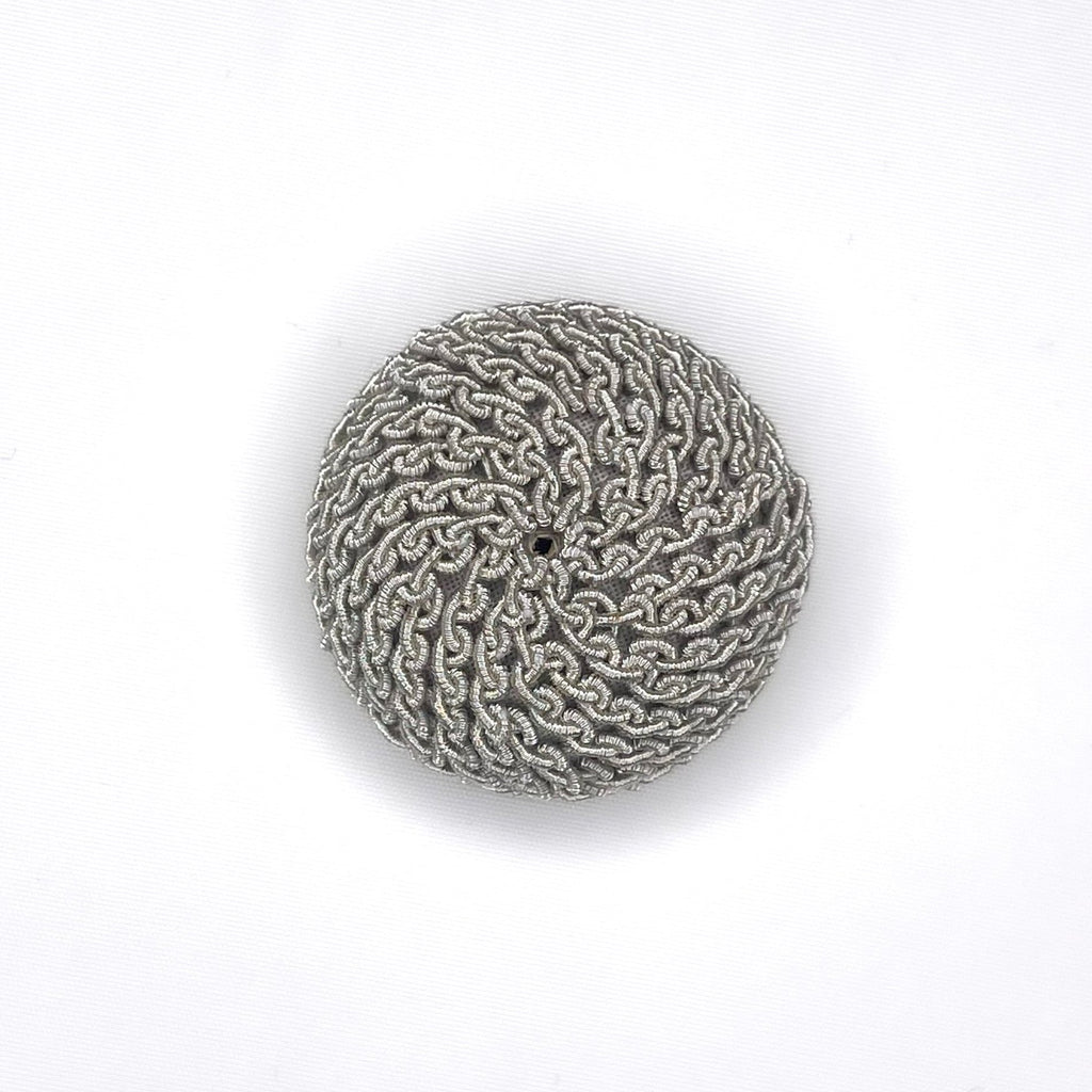 Silver Netted Button (8713099313411)