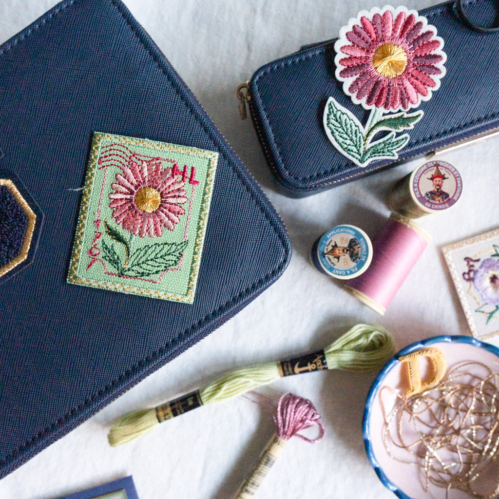 The Floral Dispatch Stamp Collection - Embroidered Stickers (8540516876547)