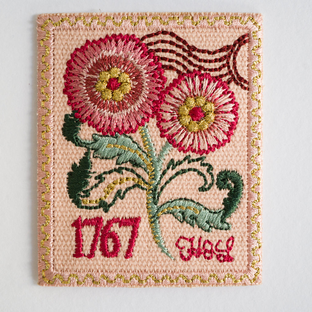 The Floral Dispatch Stamp Collection - Embroidered Stickers (8540516876547)