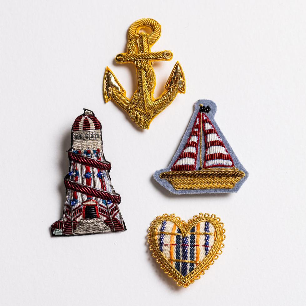 The Sailing Boat Brooch (8708167467267) (8707346333955) (8708173758723)