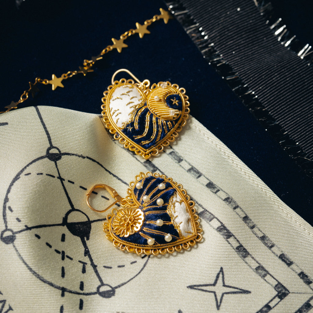 The Astrologer's Heart Earrings (14746784661882)