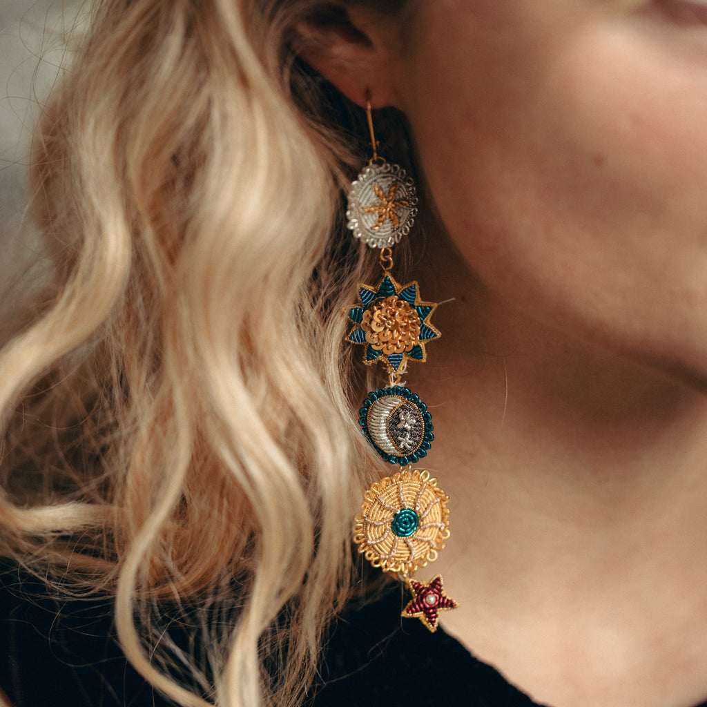 Mixed Cosmic Charm Earrings (14746786038138)